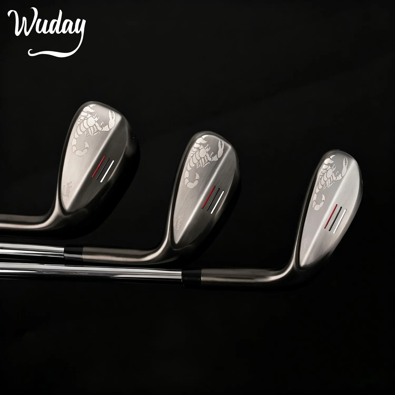 WUDAY Black Scorpion Forged Golf Club, Stainless Steel Shaft & CNC Milled Face, Professional Golf Supply for Sand & Grass Escape - 52/56/60 Degrees, Golf Equipment, Adults