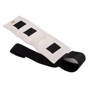 212 MAIN Adjustable Double-Stitched Extra-Loop Deluxe Cuff Weight - White, 2 lbs, Secure Fit, for Weight Training, Wrist Weights, Workout Equipment