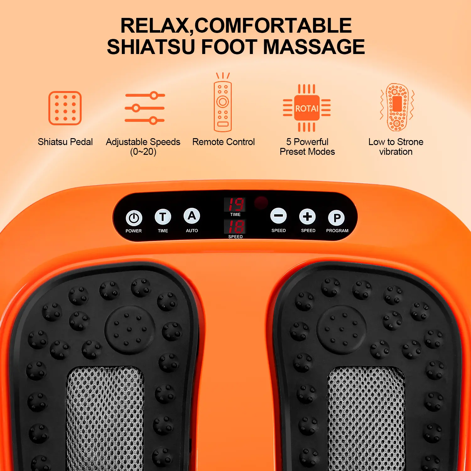 ROTAI Foot Massager – Vibrating platform with rotating acupressure  function, Best Dad Ever Gifts, Father's Day, Birthday, Thank You Gifts for  Dad from Daughter Son