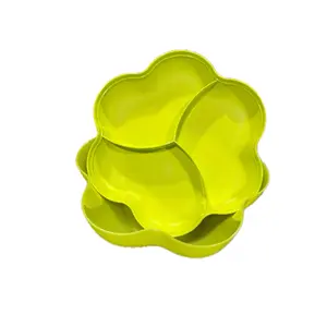 Flower Shaped Design Salad Container Bowl Divided (22 Cups) 5.6L Tableware Serving Blue