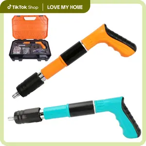 Manual Steel Nails Gun Tool, Manual Mini Steel Nail Gun 5 Gears Power Adjustable Wall Nail Guns for Ceiling, Home Decoration, Home Furnishings, Mini Portable Nail Shooting Machine with 10 Nails, Home Decoration Essentials, Dealsforyouday