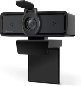 Amcrest 1080P Webcam AWC2198 with Microphone & Privacy Cover, 2 Noise-Cancelling Mics, USB Webcams for Desktop/Laptop PC Computer, Web Cam for Calls, Conference, Zoom, Skype, Online Classes & Meetings