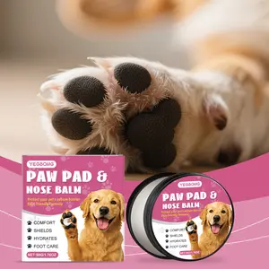 Yegbong Pet Paw & Nose Balm for Dogs & Cats, Natural Moisturizing Paw Pad Cream, Repair Cracked Dry Pads, Lick-Safe Winter Summer Paw Protection Ointment 50g -- bath