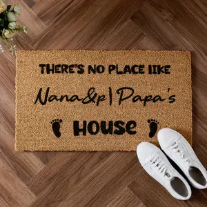 Litanika 100% Natural Coir Doormat - 0.6" Thick, Anti-Slip Rubber Backing, Wipe-Clean Distinctive Design Doormat for Outdoor Entryway, Distinctive Design Doormats, Wipe-Clean Doormats Decorative Rug Mat
