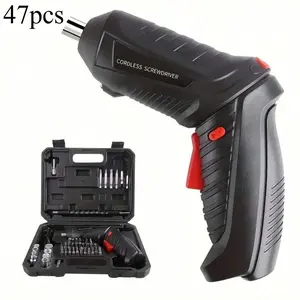 Smart Electric Screwdriver Tool Set ABS Resin Multi-Head Compatible Powerful Performance Precision Efficiency Equipped with USB-Rechargeable Lithium Battery Suitable for Various Screw Fastening and Removal Tasks Operating Voltage ≤36V