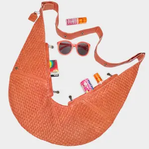 Musana Basketweave Leather Sash Bag