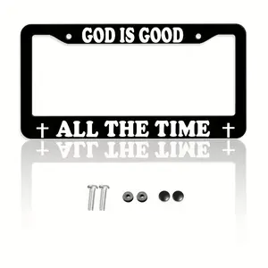 A Set of Exquisite And Durable Car License Plate Frames, Waterproof Metal And Easy to Clean, Suitable for Friends And Family, Unisex, Festive Decoration, Beautiful Exterior Car Decoration, Suitable for Most Vehicles