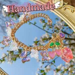 3-in-1 Crystal Butterfly Chain – Elegant & Versatile  (Customizable Bag Chain | Three Styles | 3 Colors)