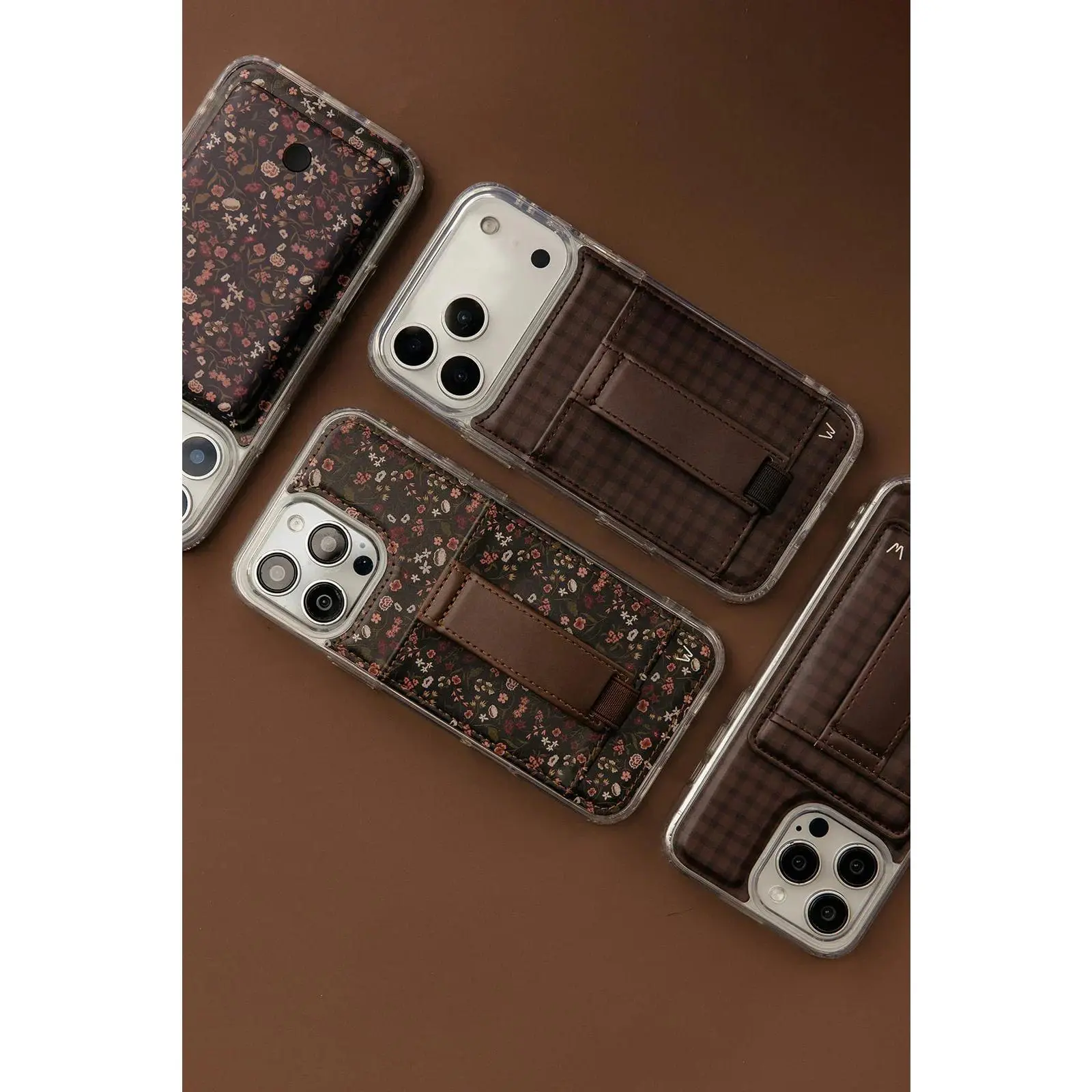 Walli Cases Cafe Gingham Phone Case with Wallet and Finger Strap Walli Cases Cafe Gingham Phone Case with Wallet and Finger Strap