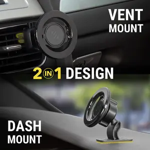 Scosche MagicMount MagSafe Dash & Vent Car Mount (2-in-1 Magnetic Phone Holder)
