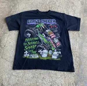 Adult & Youth VINTAGE MONSTERR JAM GRAVE DIGGERR GRAPHIC Tshirt, Monster Jam outfit Ideas, Cool Gifts For Truck Lovers youth and adult Shirt