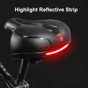 Comfortable Bike Seat Pad, Unisex, Wide Riding Experience, Dual Shock Absorption, Memory Foam, Waterproof, Suitable for All Bikes, All Seasons, Bicycle Parts