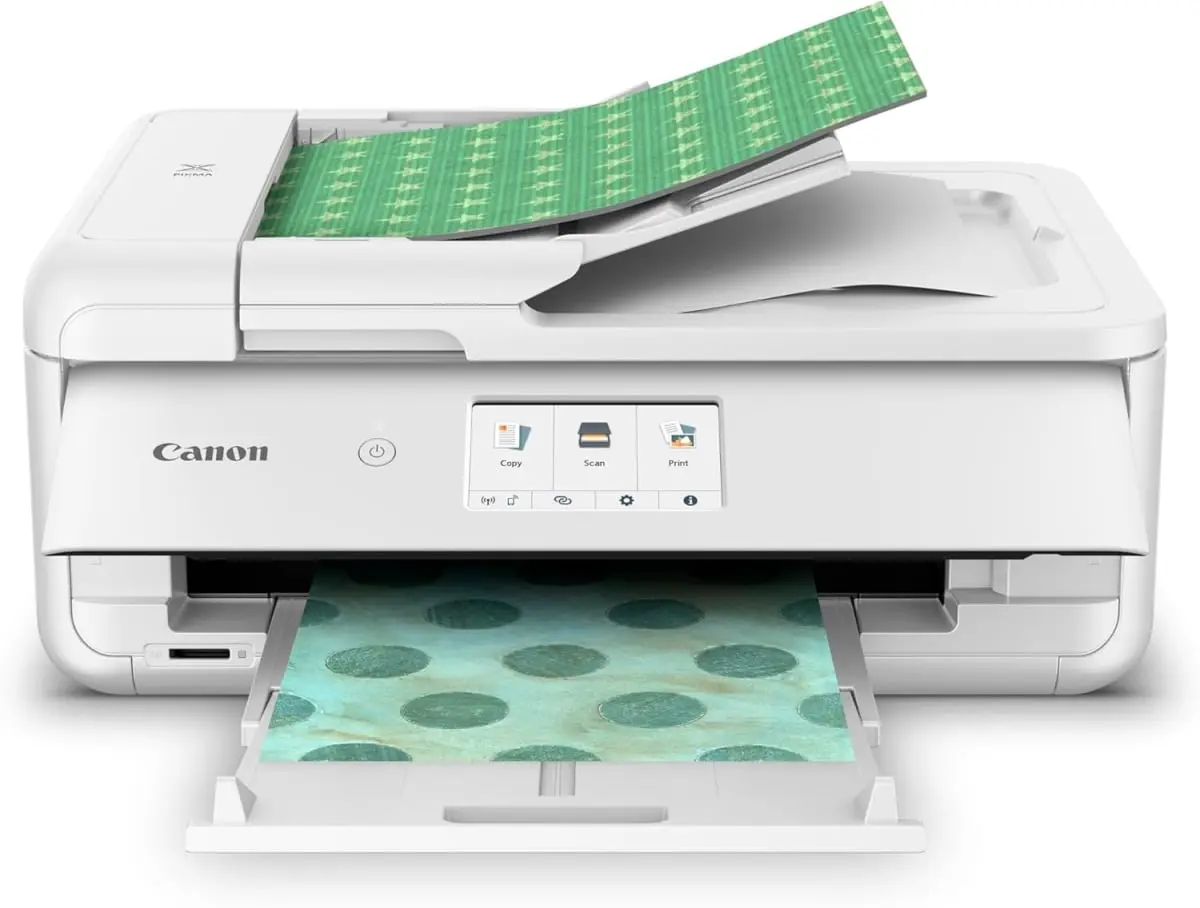 Canon USA 2988C052 PixmaTS9521Ca Wireless Home All-in-One Inkjet Printer - White