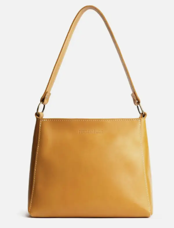 Pre-owned SONY Pleather Shoulder Bags Yellow Shoulder Bag