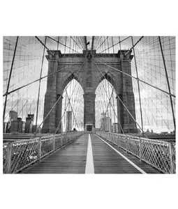 Brooklyn Bridge Photograph Wall Mural - Peel and Stick Wallpaper