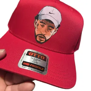 Otto Classic Fit OSFM Red Baseball Cap with Mid Profile Max Mum Comfort Premium Fabric Adjustable Hat