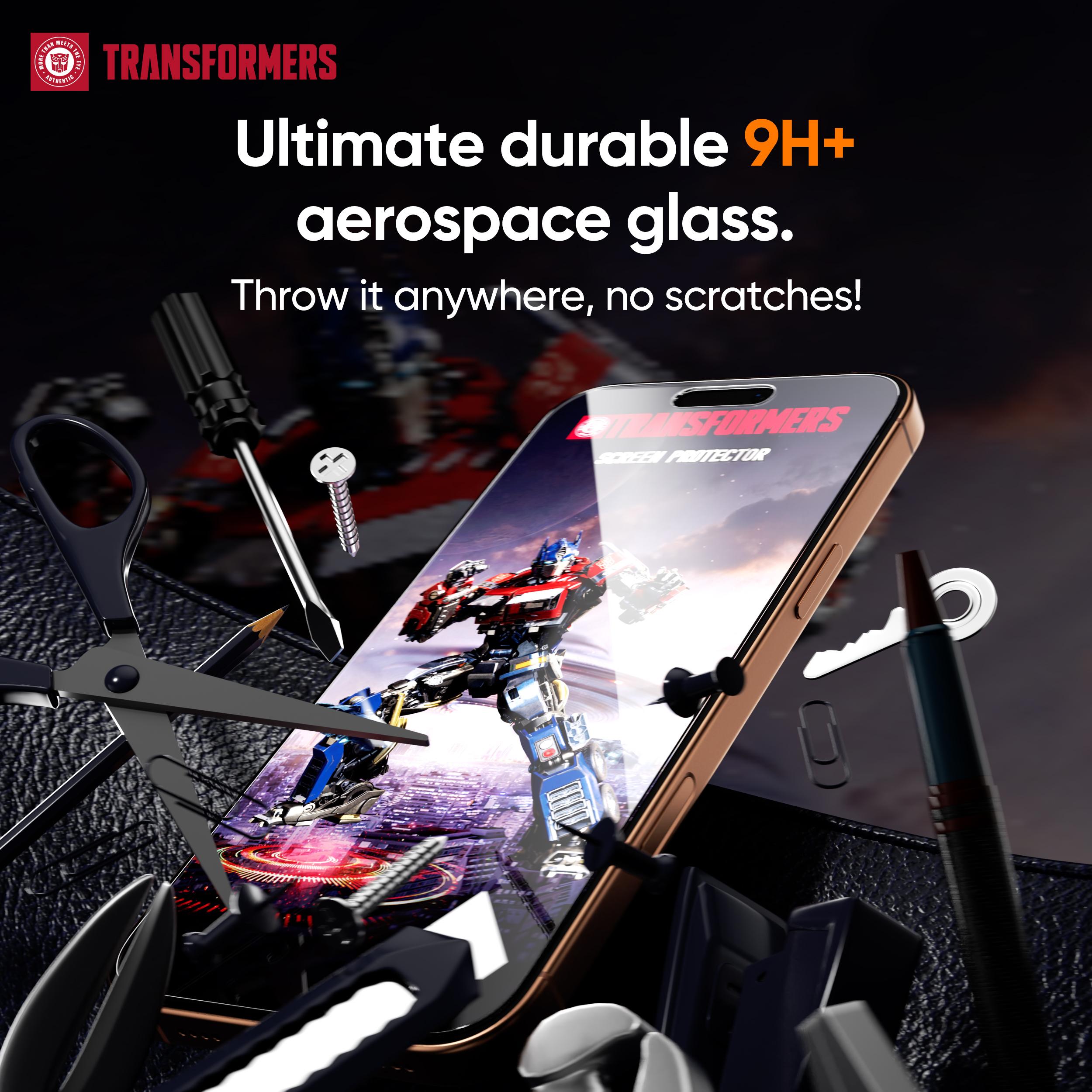 TRANSFORMERS 2-Pack Privacy Screen Protector, Phone Screen Protector, High-Definition Shatterproof Tempered Glass Phone Protector and Accessories