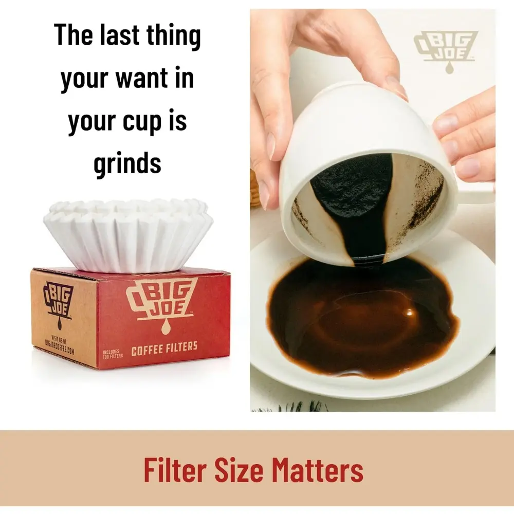 Large Coffee Filters (500 Count)-Tall Walled Commercial Coffee Filters (4   Inch base, 2  Inch Walls, 9  Inch Laying Flat) - Compatible For BUNN and  12-Cup Home & Commercial Machines - TikTok Shop