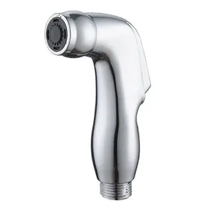 ABS Chrome Handheld Toilet Bidet Sprayer - Toilet Bidet Spray Head & Kitchen Faucet Side Sprinkler for Bathroom Toilet Accessories. Durable & Easy-to-Clean Material, Comfortable Grip Design for Versatile Use. Suitable for Toilet & Kitchen Sink Flushing