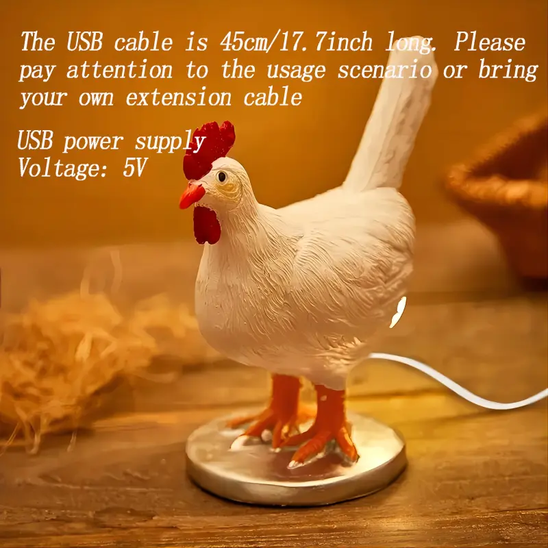 1pc Chicken Egg Lamp Lifelike Resin Light, Creative LED Small Table Lamp Night Lights, Cute Home Decoration Party Holiday Gift Light fengshui ornament heal stone silk  flowers fake religious home laundry room bouquet faux creative small gift