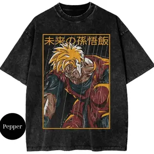 Son Gohan Graphic Tee, Anime Shirt, Vintage T-Shirt, Gym Pumps Cover Shirts, Unisex Cotton Crewneck T-Shirt Menswear Womenswear Underwear Streetwear Top, Oversize Shirt, Vintage Outfit, Gift for fan, y2k Shirt, Washed Tee TEW
