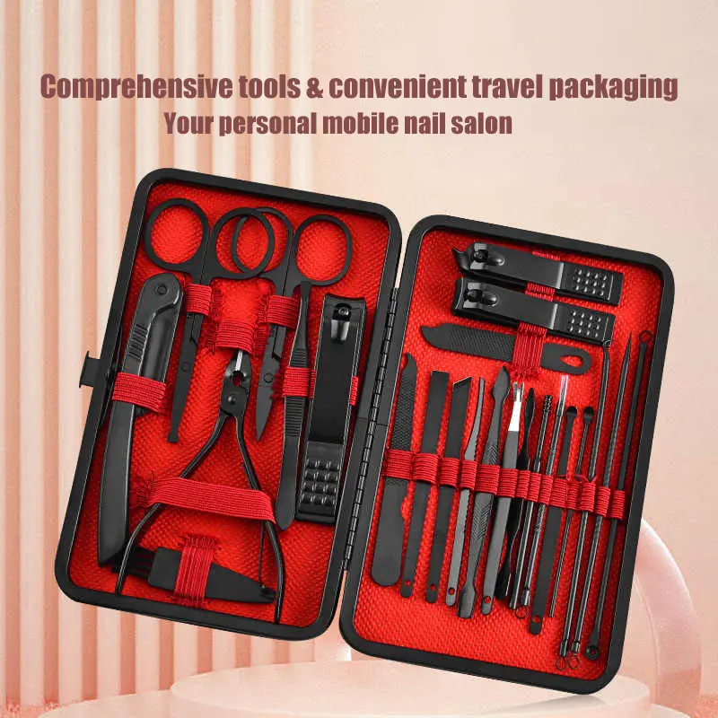 Sharp Nail Clipper 24pieces Professional Nail Clipper Set - Sharp blades, precise cutting, durable structure - Suitable for trimming fingernails and toenails, a comprehensive foot care Essential tool for pedicure, a good choice for gift giving