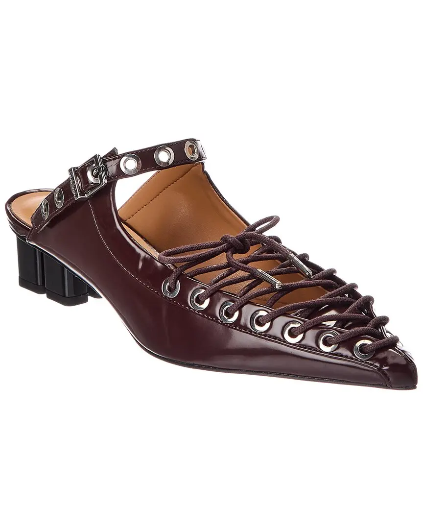 GANNI Leather Mule