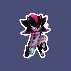 Shadow Hedgehog Speed Style Fan Sticker