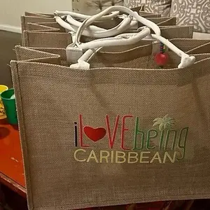 iLBC Signature Logo Beach Tote straw purse