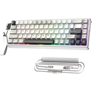 X68MAX HE 60% Wired   Keyboard,Full  CNC,0.005mm RT Accuracy,8KHz Rapid Trigger Mechanical Gaming Keyboard,Adjustable Actuation,with RGB Coiled  for PC/,