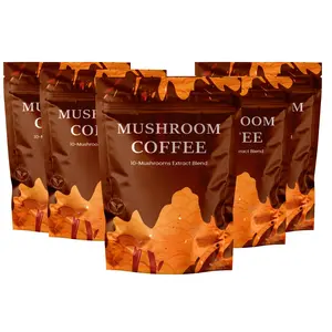 Pack of 5 Mushroom Coffee | Organic Adaptogen Brew | Smooth Energy | No Jitters Drink
