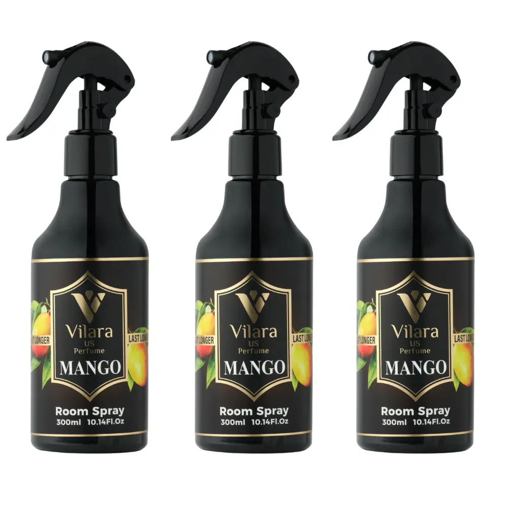 Best Room Spray 300ML, Mango (Pack Of 3) & Fresh Scent Room Sprays - Concentrated Fruity, Sweet, Woodsy & Seasonal Air Fresheners - Long-Lasting Home Fragrance Mists