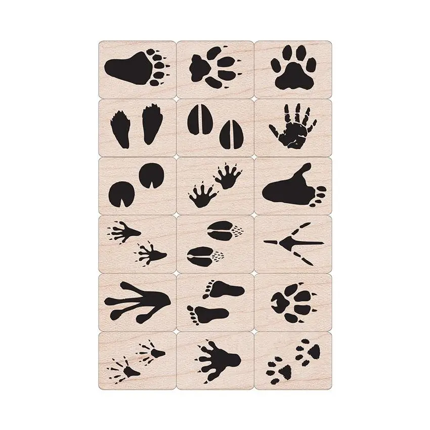 Animal Prints Woodblock Ink 'n' Stamp