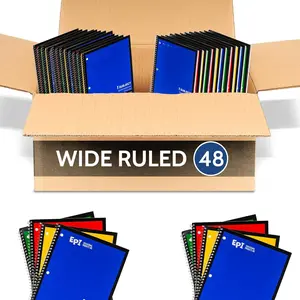 Spiral Notebook | Wide - 70 Sheets, Durable Spiral Binding | 10.5 x 8 in | Classroom Supplies | School, Office, Note Taking, Journaling - 48 Pack
