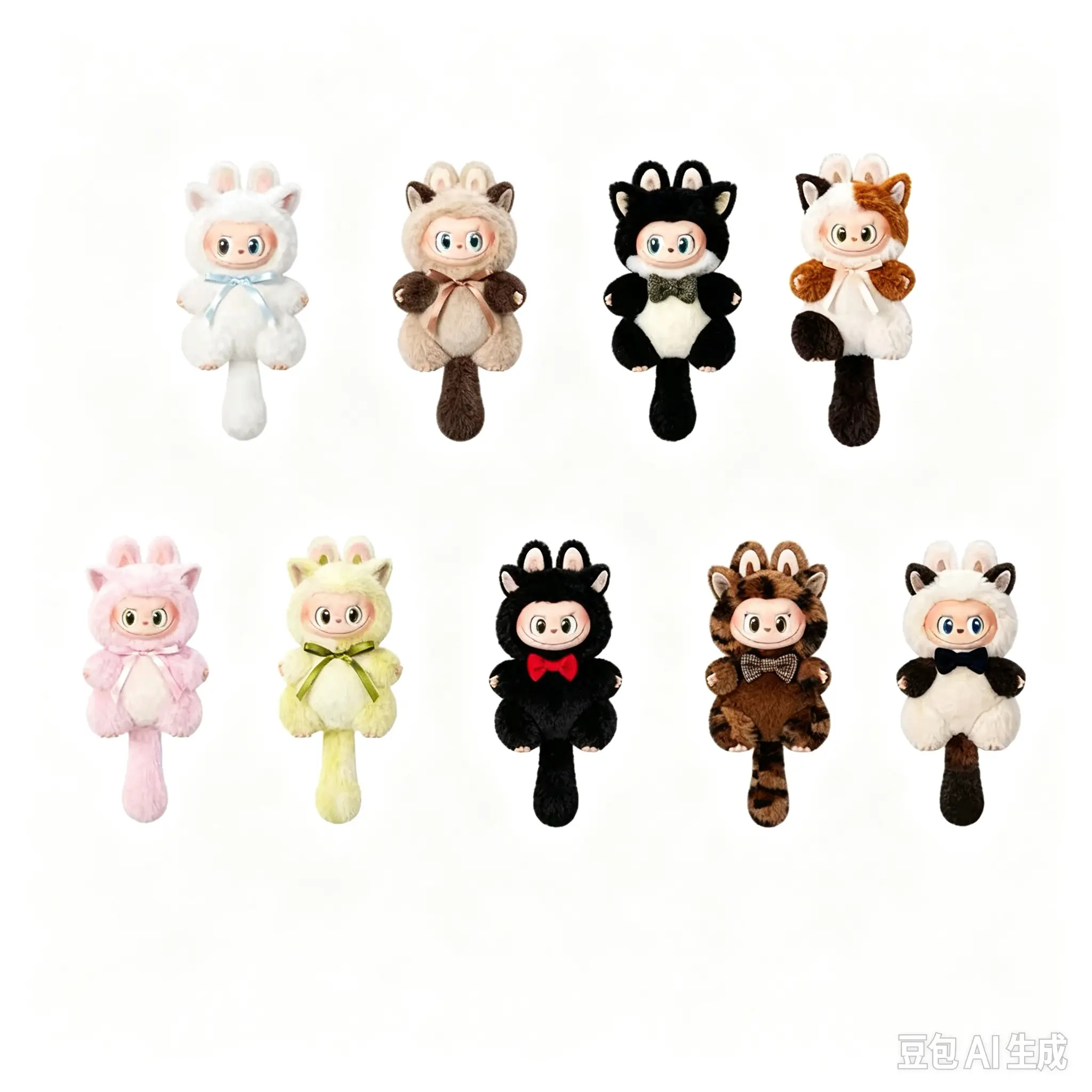 THE MONSTERS Labubu Cat Mode On Series Vinyl Plush Pendant Blind Box