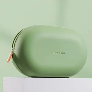 3 colors to choose from, silicone toilet bag, portable, large-capacity, business trip storage bag, cute storage bag, suitable for storing toiletries during travel, Travel Cosmetic Bag