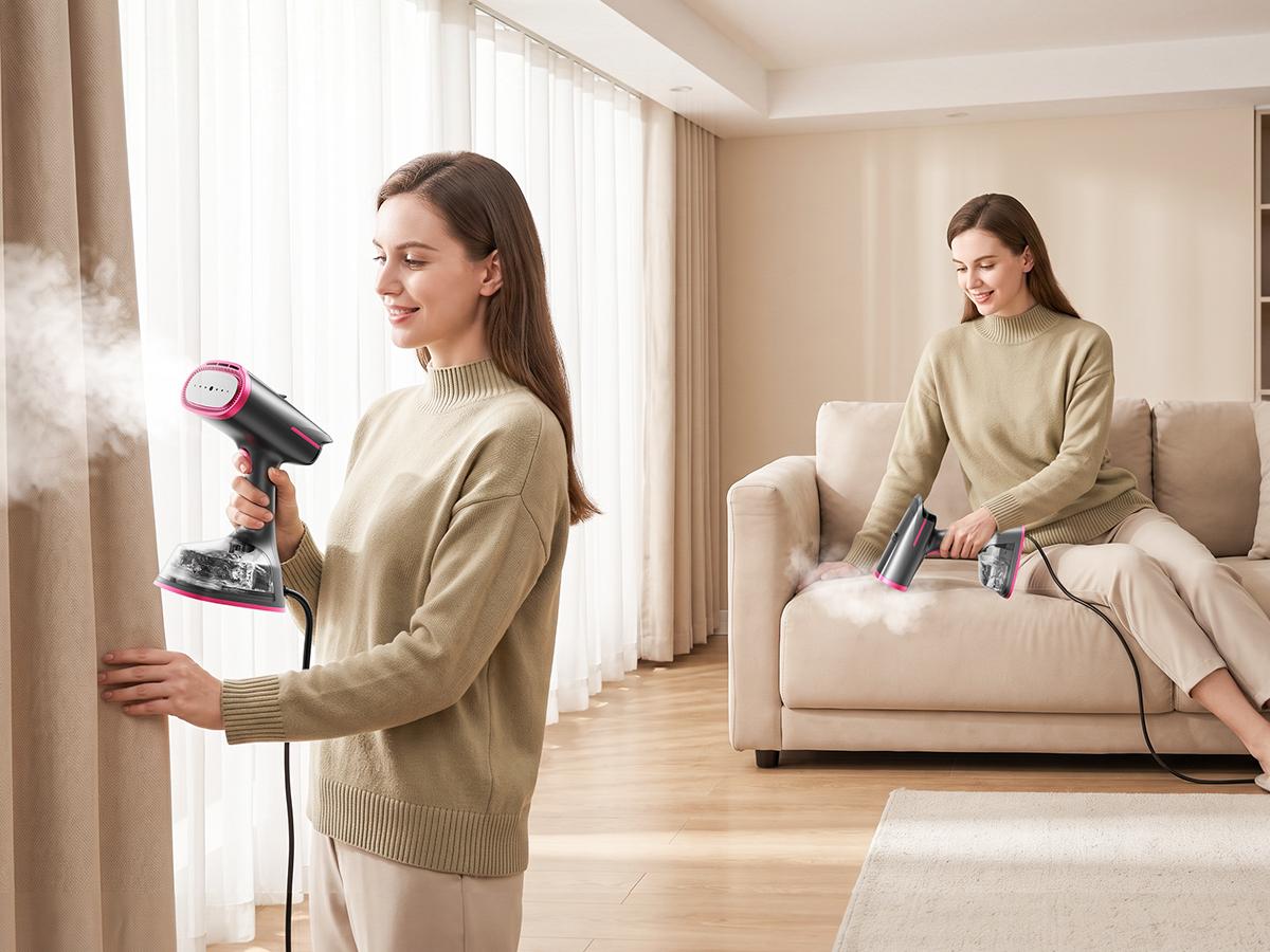 Dr.flash Vacuum Garment Steamer, Suction Steamer &Iron 2 In 1,270ml Big Capacity, 1400W Handheld Clothes Steamer, Portable Travel & Household Iron for Clothes, Fabrics, Large Cerannic Heat Panel Dr.flash Vacuum Garment Steamer, Suction Steamer &Iron 2 In 1,270ml Big Capacity, 1400W Handheld Clothes Steamer, Portable Travel & Household Iron for Clothes, Fabrics, Large Cerannic Heat Panel