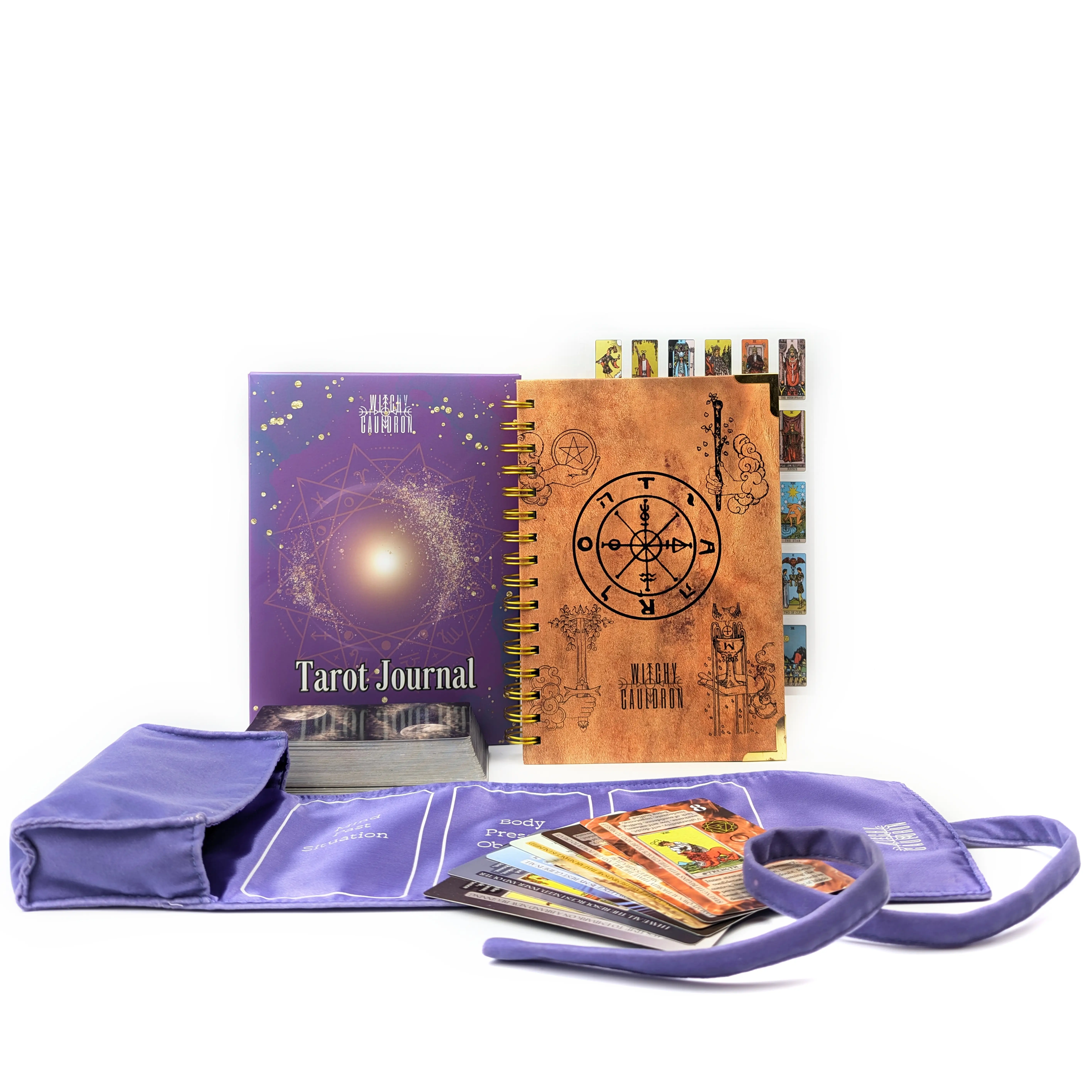Tarot Learning Set for Beginners with Journal and Holder - Lavender