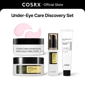 [COSRX Official] Under-Eye Care Discovery Set | Viral Peptide Eye Patch + Snail Mucin Eye Patch + Retinol 0.1 Cream + Snail Eye Cream  | Total Under Eye Care | Try All and Find Your Fit!
