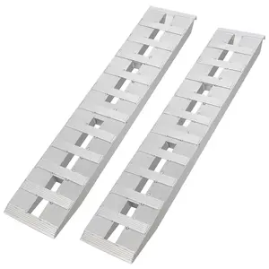 2 Pcs Aluminum Ramps, 6800 Lbs Capacity, 72" Lx 15" w, Heavy-Duty Ramps with Top Hook Attachment End, Universal Loading Ramp for Motorcycles, Tractors, ATVs/UTVs, Trucks, Lawn Mowers