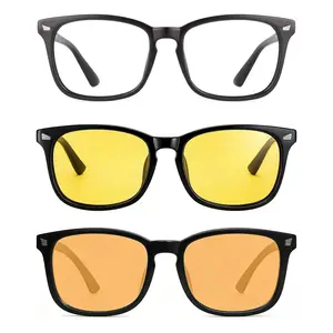Unisex Lightweight Anti-Blue Light Computer Gaming Glasses - Polycarbonate Lenses, Resin Frame, UV400 Protection, Office & Daily Use Home Supplies Party Gift Fashion Accessory