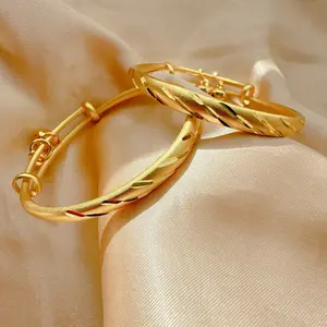 Adjustable Gold Filled Baby Bracelet for Toddlers - Perfect Accessory for Your Little One, Durable and Long-Lasting