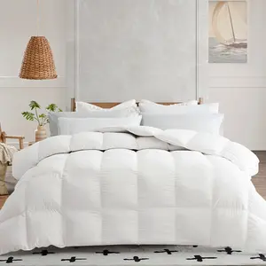 Super king 120x120inches duvet insert ,White Twill Soft Touch Comforter All Season – High Loft Fluffy  Duvet Insert with Box Stitch, coner tabs,all seasons,Lightweight Breathable Bed Comforter for Spring Fall, Machine Washable