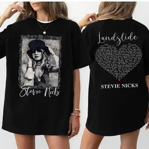 180g[100%cotton]Vintage Stevie Nicks  2 Side Unisex Tshirt Hollywood, Don't Be A Lady Be A Legend Shirt, Retro 90s Stevie Nick Tour Shirt, Gift for Men for Woman