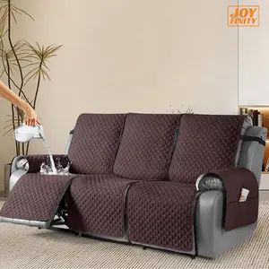 JOYFINITY Recliner Sofa Slipcover Couch Covers for Cushion Couch, Soft Stain and Scratch Resistant, Washable Reclining Cover with Elastic Straps Adjustable Chaise Lounge Armless Lounge Chair