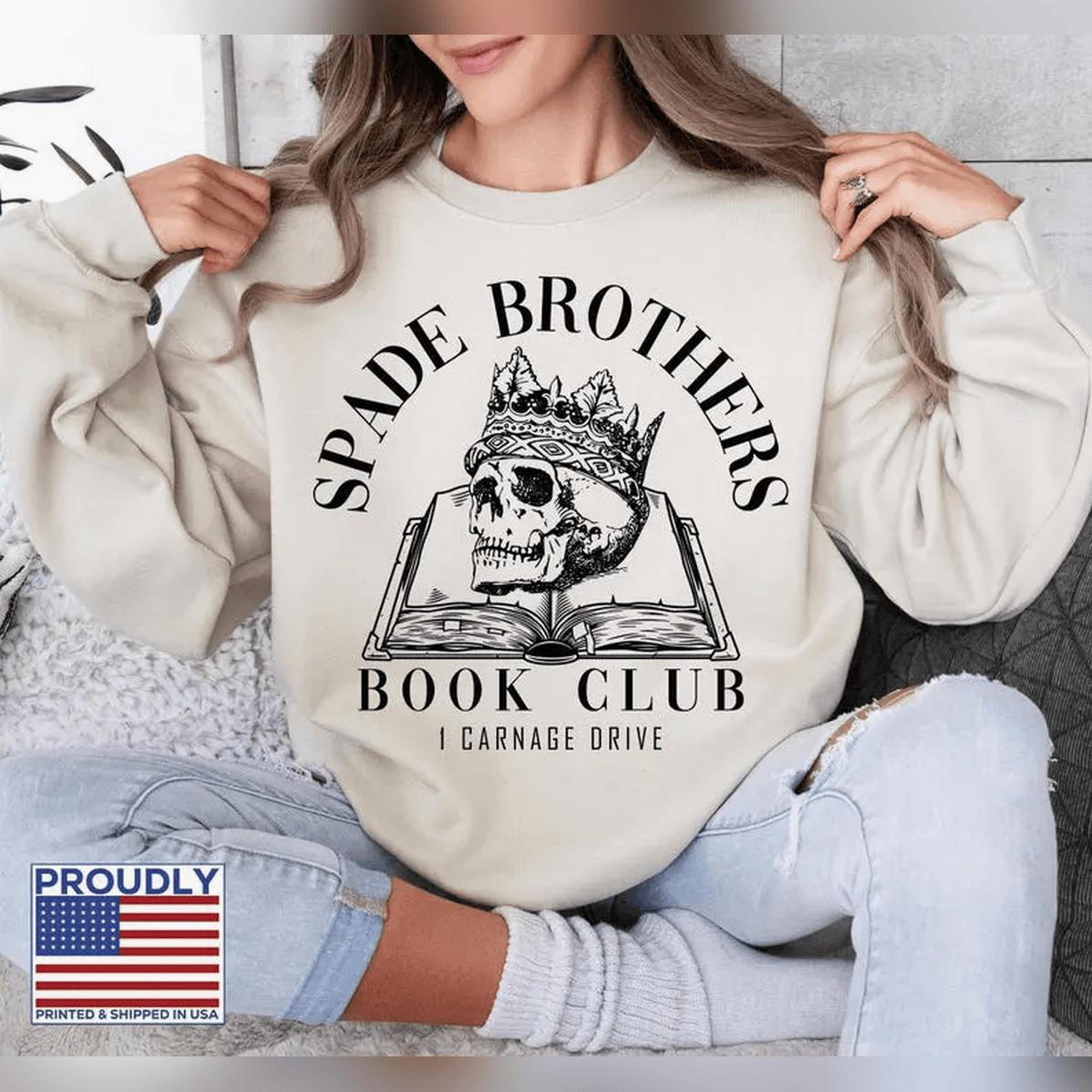 Spade Brothers Book Club Sweatshirt Dark Romance Hoodie Booktok Shirt Lords Shirt Barrington University Book Club Hoodied Everyday Cotton Sweaters