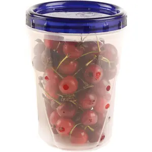 [144 PACK] 32 oz Twist Top Storage Deli Containers - Airtight Reusable Plastic Food Storage Canisters with Twist & Seal Lids, Leak-Proof - Meal Prep, Lunch, Togo, Stackable, BPA-Free Snack Containers