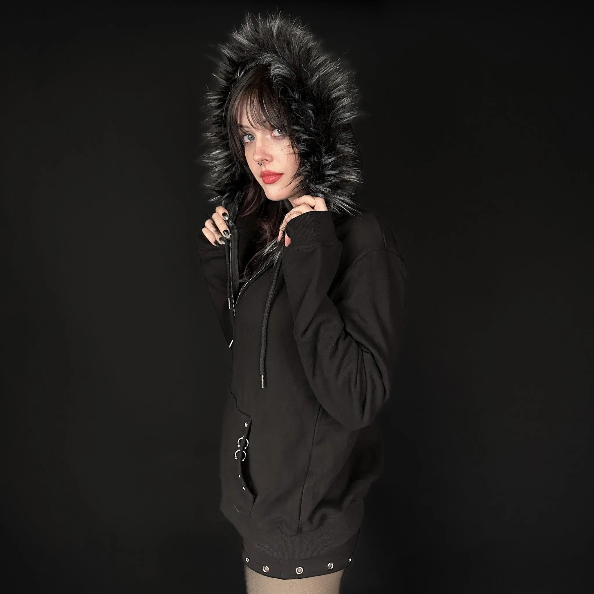where to get fur zip hoodie - TikTok Shop