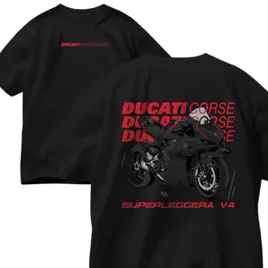 Ducati Corse T-Shirt, Hoodie, Sweatshirt, Sport Car Shirt, Cars Shirts, Ducati Corse v4 Shirts, Unisex T-shirt, Men Clothing Top Menswear
