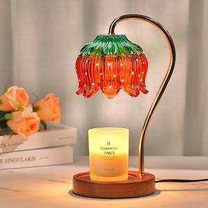 Strawberry Candle Warmer Lamp with Timer & Dimmable Features, Lotus Wax Melt Warmer for Yankee Village Candles, Perfect for House Warming & Birthday、 Christmas  Gifts for Women Mom